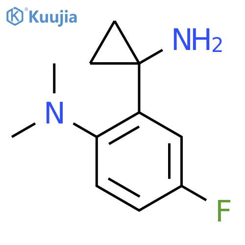 2-(1-aminocyclopropyl)-4-fluoro-N,N-dimethylaniline structure