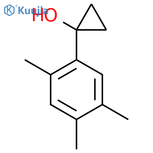 1-(2,4,5-trimethylphenyl)cyclopropan-1-ol structure