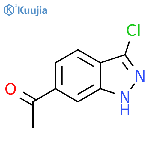 Ethanone, 1-(3-chloro-1H-indazol-6-yl)- structure