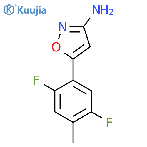 5-(2,5-difluoro-4-methylphenyl)-1,2-oxazol-3-amine structure
