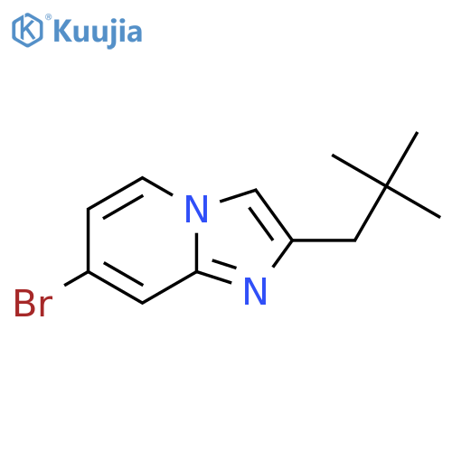 7-bromo-2-(2,2-dimethylpropyl)imidazo1,2-apyridine structure