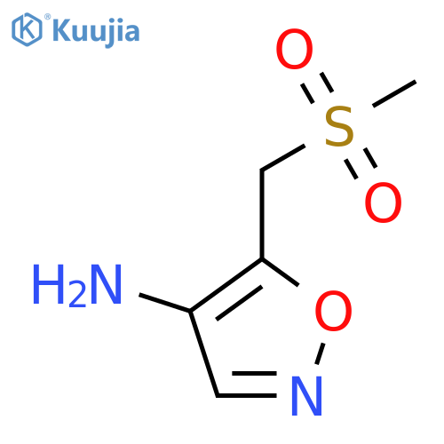 5-(methanesulfonylmethyl)-1,2-oxazol-4-amine structure