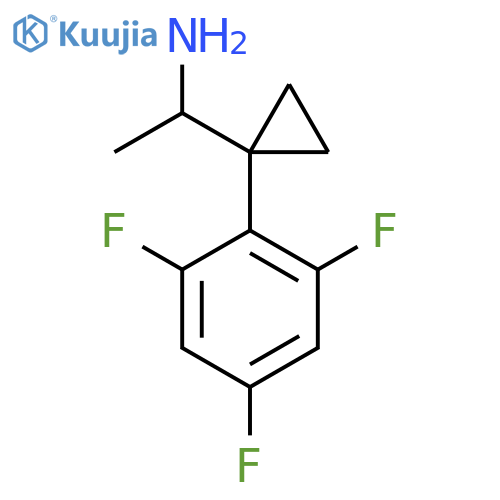 1-1-(2,4,6-trifluorophenyl)cyclopropylethan-1-amine structure