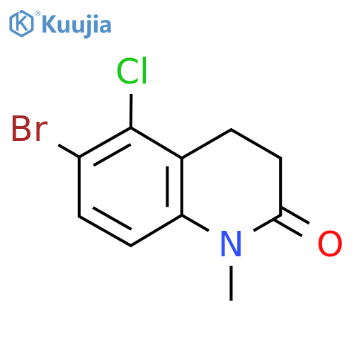 6-Bromo-5-chloro-1-methyl-3,4-dihydroquinolin-2-one structure