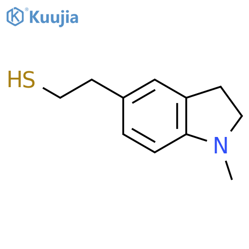 2-(1-methyl-2,3-dihydro-1H-indol-5-yl)ethane-1-thiol structure