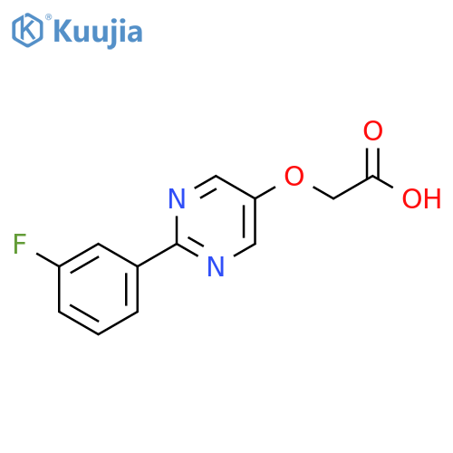 Acetic acid, 2-[[2-(3-fluorophenyl)-5-pyrimidinyl]oxy]- structure