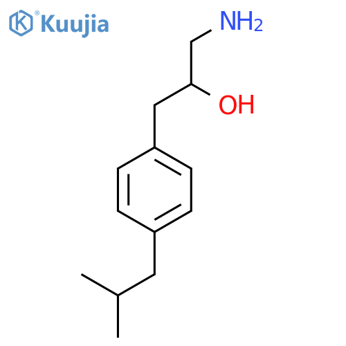1-amino-3-4-(2-methylpropyl)phenylpropan-2-ol structure