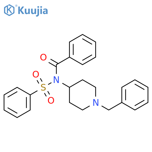 Benzamide, N-[1-(phenylmethyl)-4-piperidinyl]-N-(phenylsulfonyl)- structure