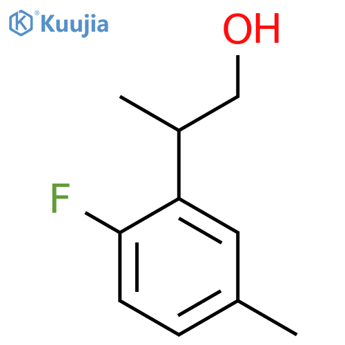 2-(2-Fluoro-5-methylphenyl)propan-1-ol structure