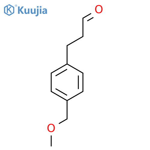 3-4-(methoxymethyl)phenylpropanal structure
