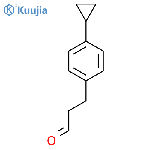 3-(4-cyclopropylphenyl)propanal structure