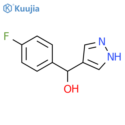 (4-Fluorophenyl)(1H-pyrazol-4-yl)methanol structure