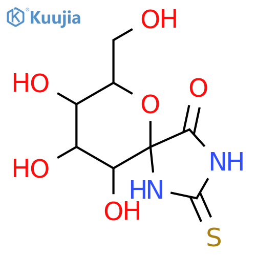 (2R,3R,4S,5R,6S)-3,4,5-Trihydroxy-2-hydroxymethyl-7,9-diaza-1-oxa-spiro4,5decane-10-one-8-thione structure