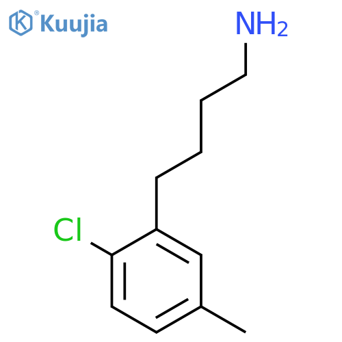 4-(2-chloro-5-methylphenyl)butan-1-amine structure