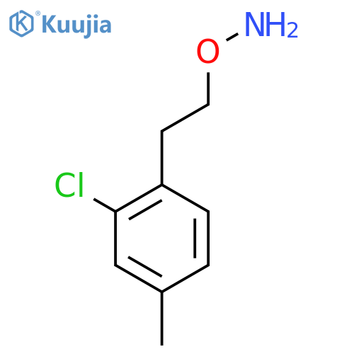 O-2-(2-chloro-4-methylphenyl)ethylhydroxylamine structure