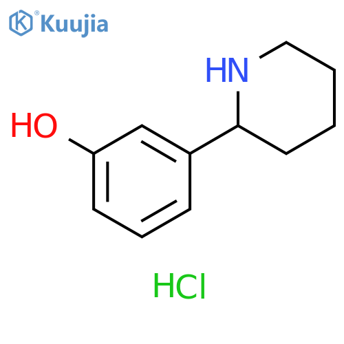 3-(piperidin-2-yl)phenol hydrochloride structure