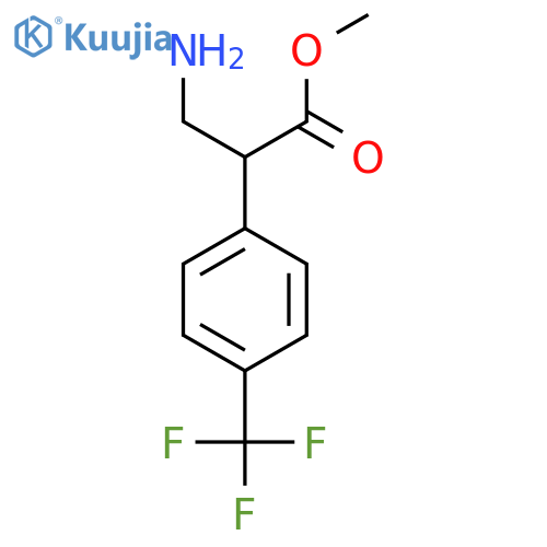 methyl 3-amino-2-4-(trifluoromethyl)phenylpropanoate structure