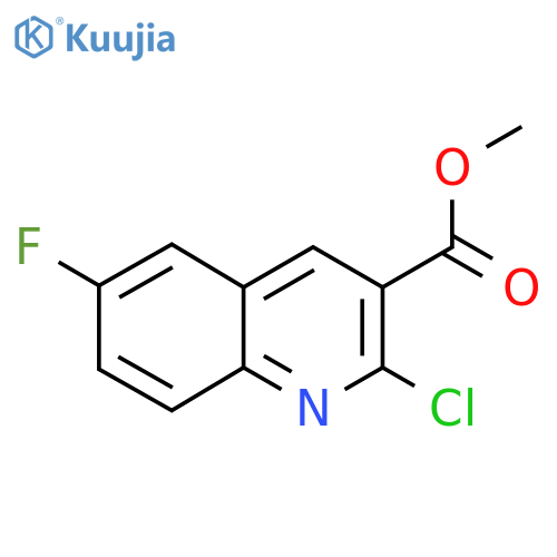 Methyl 2-chloro-6-fluoroquinoline-3-carboxylate structure