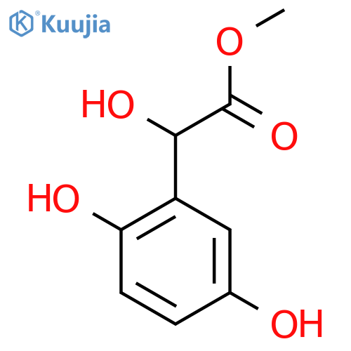 methyl 2-(2,5-dihydroxyphenyl)-2-hydroxyacetate structure