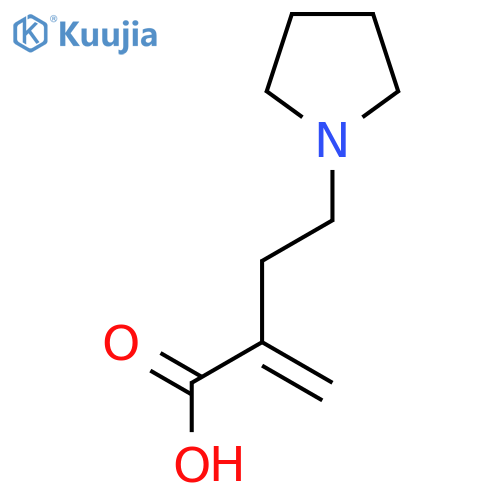 2-Methylidene-4-(pyrrolidin-1-yl)butanoic acid structure