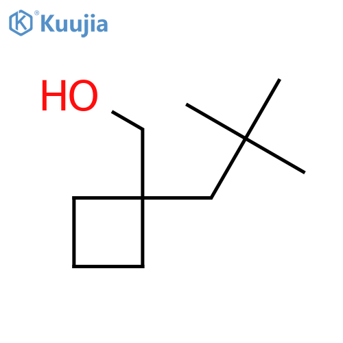 1-(2,2-dimethylpropyl)cyclobutylmethanol structure