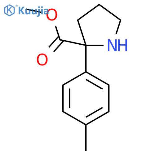 Methyl 2-(4-methylphenyl)pyrrolidine-2-carboxylate structure