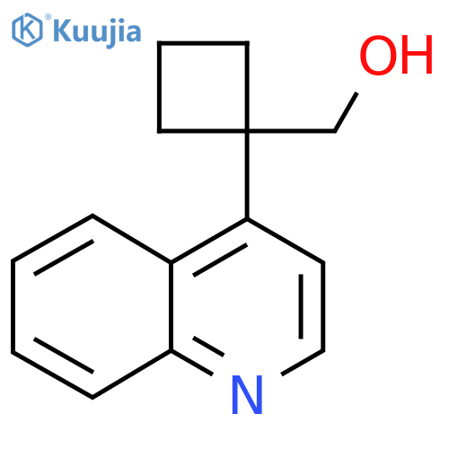 1-(quinolin-4-yl)cyclobutylmethanol structure