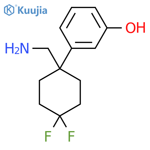 3-1-(aminomethyl)-4,4-difluorocyclohexylphenol structure