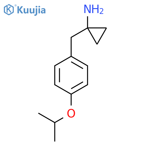 1-{4-(propan-2-yloxy)phenylmethyl}cyclopropan-1-amine structure