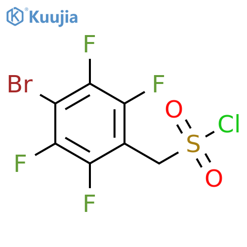 (4-bromo-2,3,5,6-tetrafluorophenyl)methanesulfonyl chloride structure