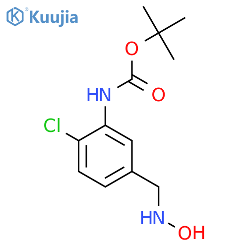 tert-butyl N-{2-chloro-5-(hydroxyamino)methylphenyl}carbamate structure