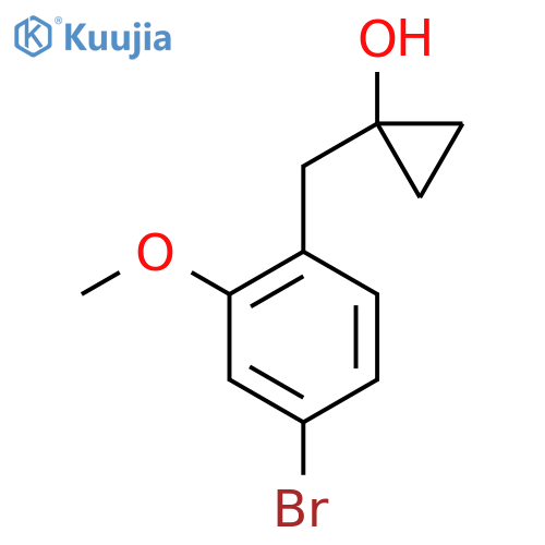 1-(4-bromo-2-methoxyphenyl)methylcyclopropan-1-ol structure