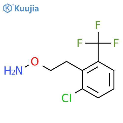 O-{2-2-chloro-6-(trifluoromethyl)phenylethyl}hydroxylamine structure