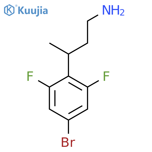 3-(4-bromo-2,6-difluorophenyl)butan-1-amine structure