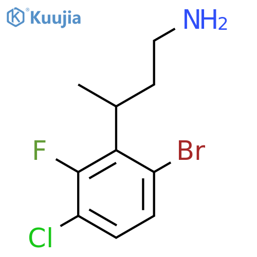 3-(6-bromo-3-chloro-2-fluorophenyl)butan-1-amine structure