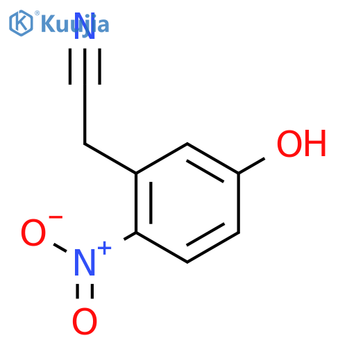 2-(5-hydroxy-2-nitrophenyl)acetonitrile structure