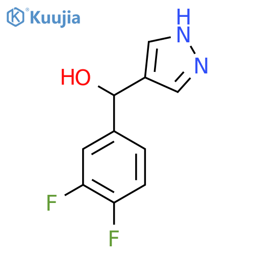 (3,4-difluorophenyl)(1H-pyrazol-4-yl)methanol structure