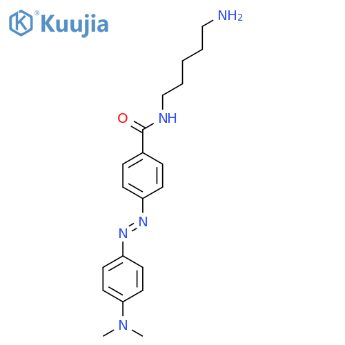N-(5-Aminopentyl)-4-{(E)-[4-(dimethylamino)phenyl]diazenyl}benzamide structure