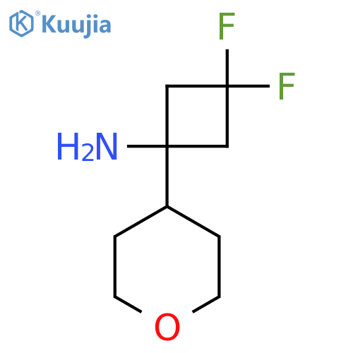 3,3-difluoro-1-(oxan-4-yl)cyclobutan-1-amine structure