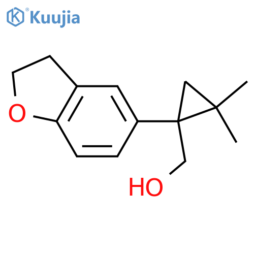 1-(2,3-dihydro-1-benzofuran-5-yl)-2,2-dimethylcyclopropylmethanol structure