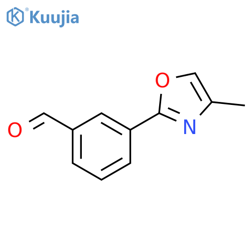 Benzaldehyde, 3-(4-methyl-2-oxazolyl)- structure