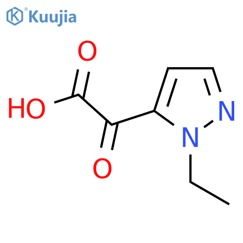 2-(1-ethyl-1H-pyrazol-5-yl)-2-oxoacetic acid structure