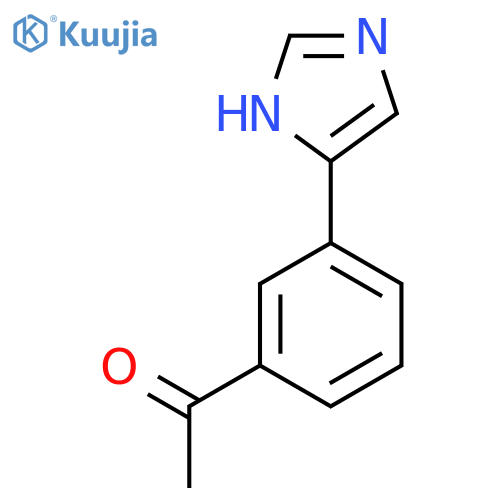 1-[3-(1H-imidazol-4-yl)phenyl]ethan-1-one structure