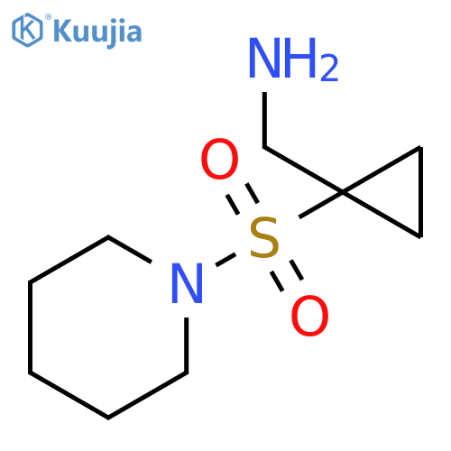 Cyclopropanemethanamine, 1-(1-piperidinylsulfonyl)- structure