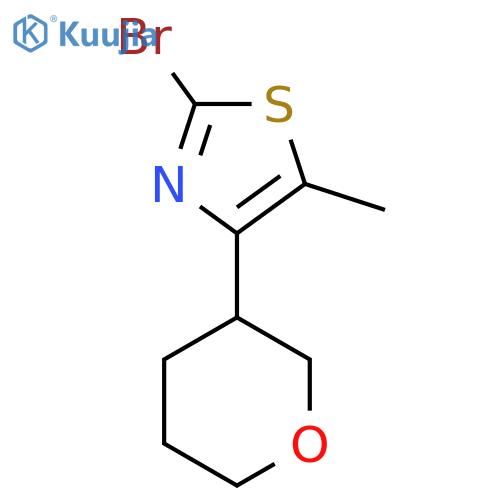 2-Bromo-5-methyl-4-(oxan-3-yl)-1,3-thiazole structure