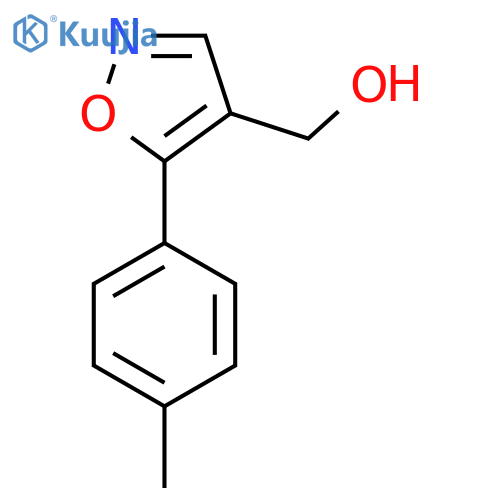 (5-(p-Tolyl)isoxazol-4-yl)methanol structure
