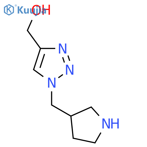 (1-(Pyrrolidin-3-ylmethyl)-1H-1,2,3-triazol-4-yl)methanol structure