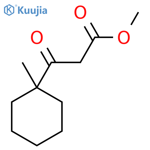 Methyl 3-(1-methylcyclohexyl)-3-oxopropanoate structure