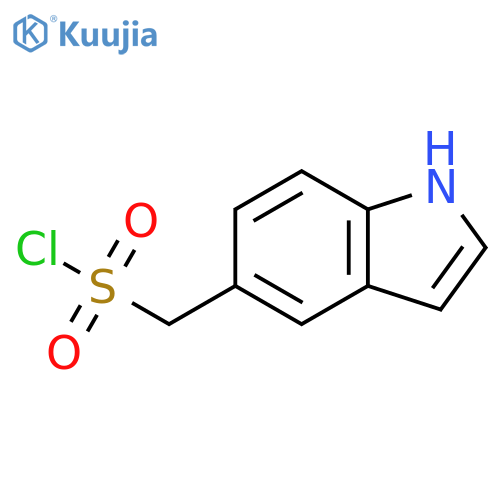 (1H-indol-5-yl)methanesulfonyl chloride structure