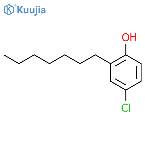 Phenol,4-chloro-2-heptyl- structure